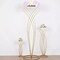 7 ft Gold Metal Flower Display Stand Mermaid Tail Design Pedestal Party Events
